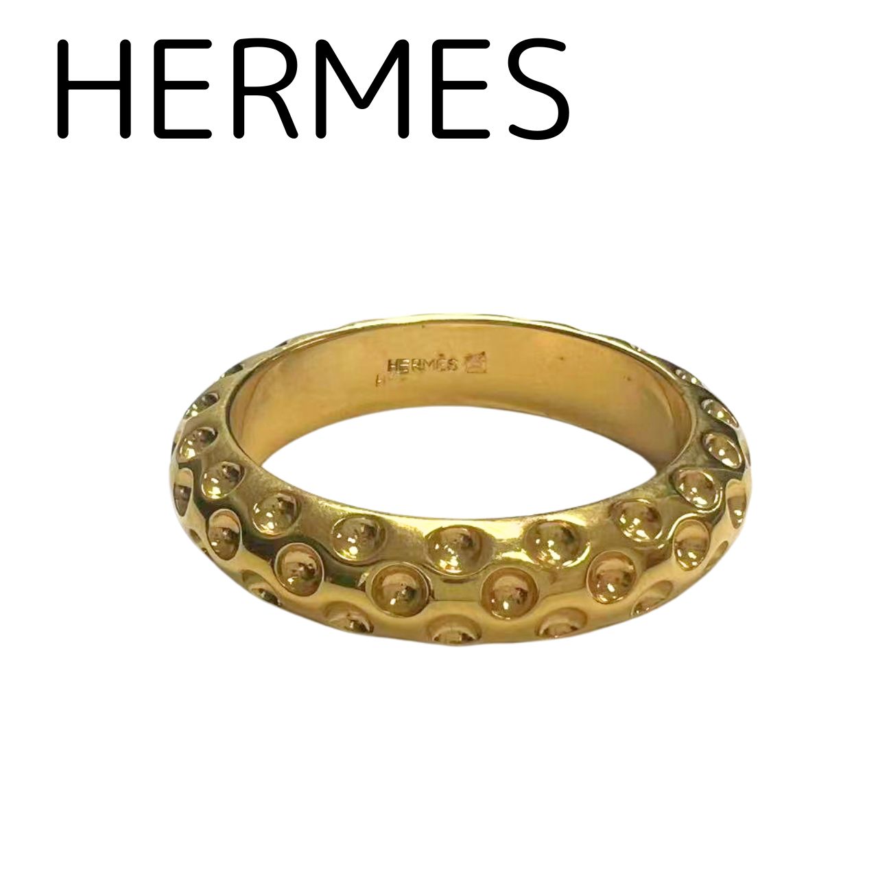HERMES スカーフリング ゴールド