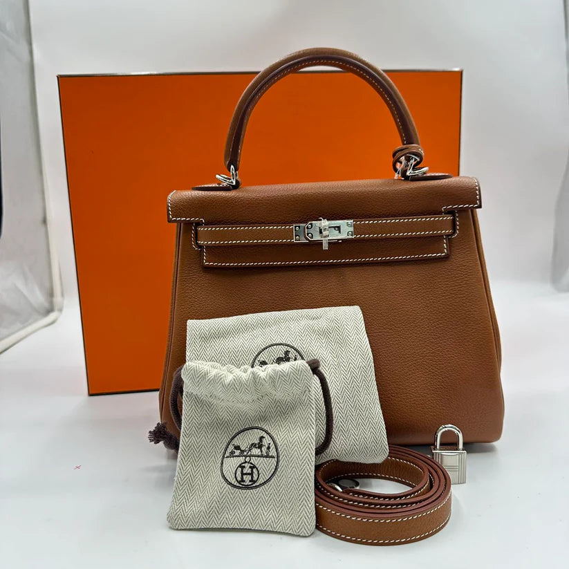 HERMES<br>ケリー 25 バレニアフォーブル 2023 "Bスタンプ"